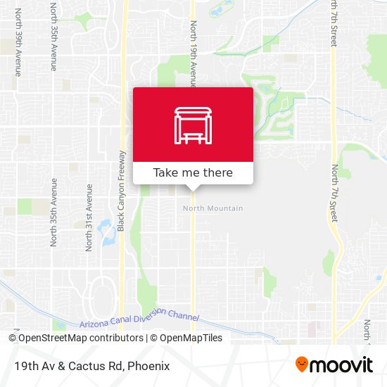 19th Av & Cactus Rd map