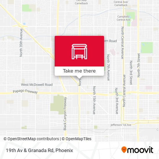 Mapa de 19th Av & Granada Rd