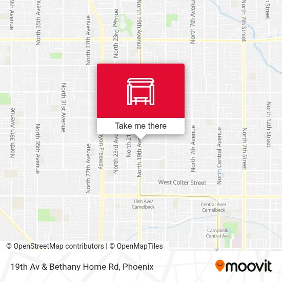 19th Av & Bethany Home Rd map