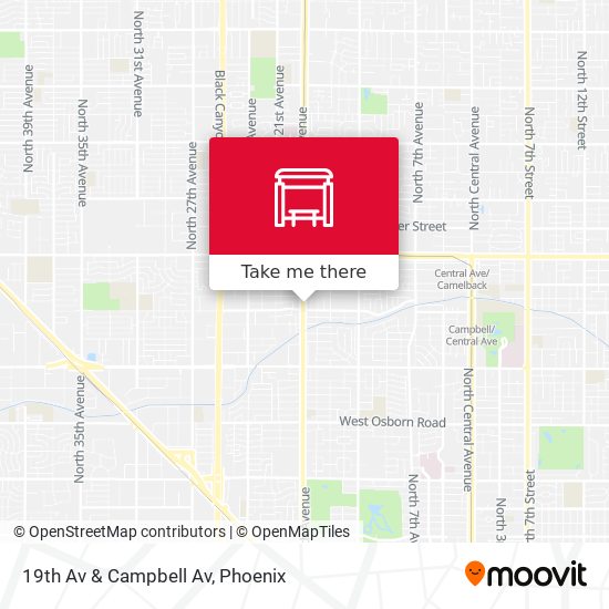 19th Av & Campbell Av map