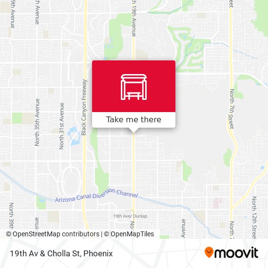 Mapa de 19th Av & Cholla St