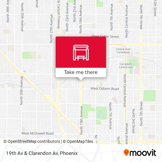 19th Av & Clarendon Av map