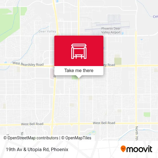 19th Av & Utopia Rd map