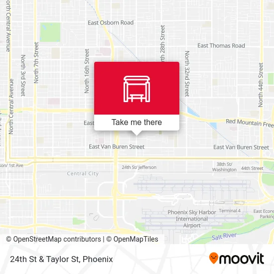 24th St & Taylor St map