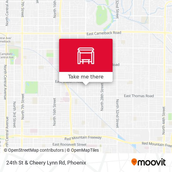 Mapa de 24th St & Cheery Lynn Rd