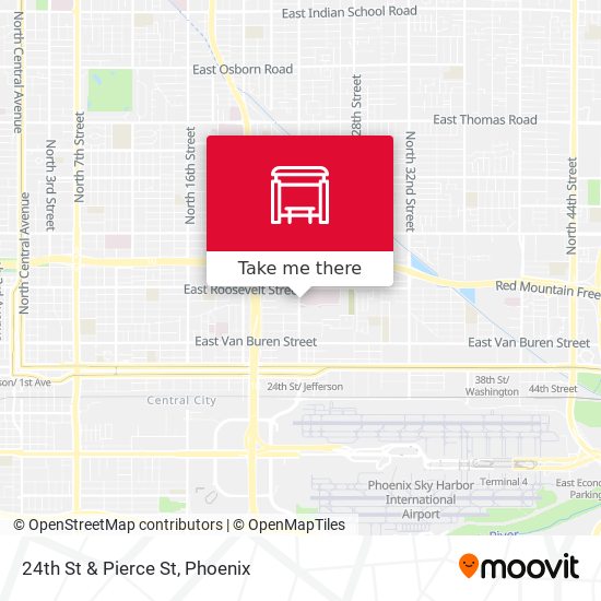 24th St & Pierce St map