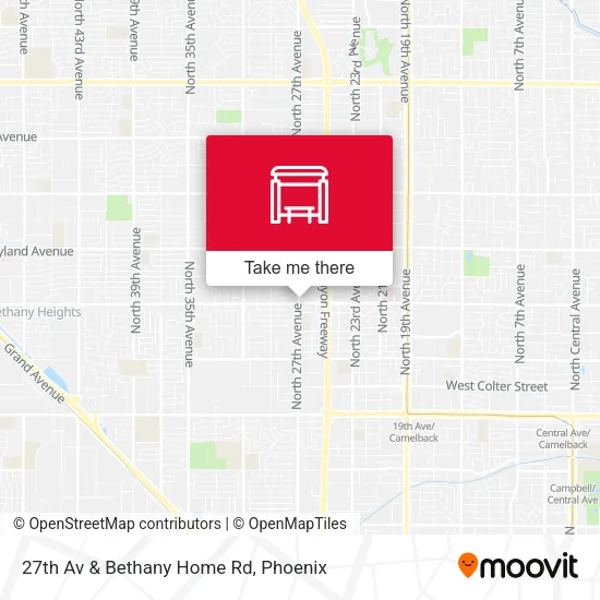 Mapa de 27th Av & Bethany Home Rd
