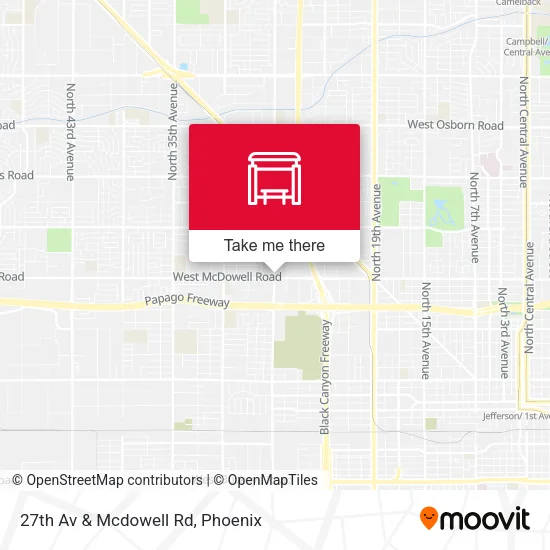 Mapa de 27th Av & Mcdowell Rd
