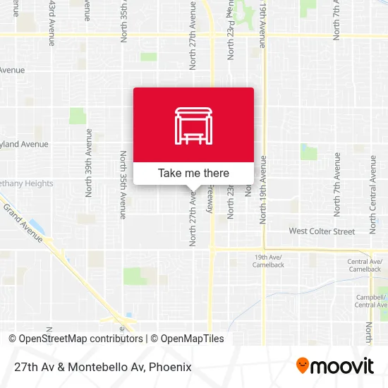 27th Av & Montebello Av map