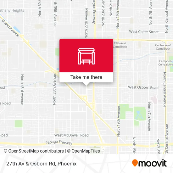 27th Av & Osborn Rd map