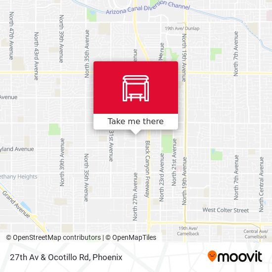 27th Av & Ocotillo Rd map