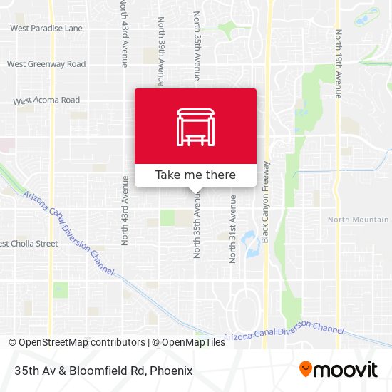 35th Av & Bloomfield Rd map