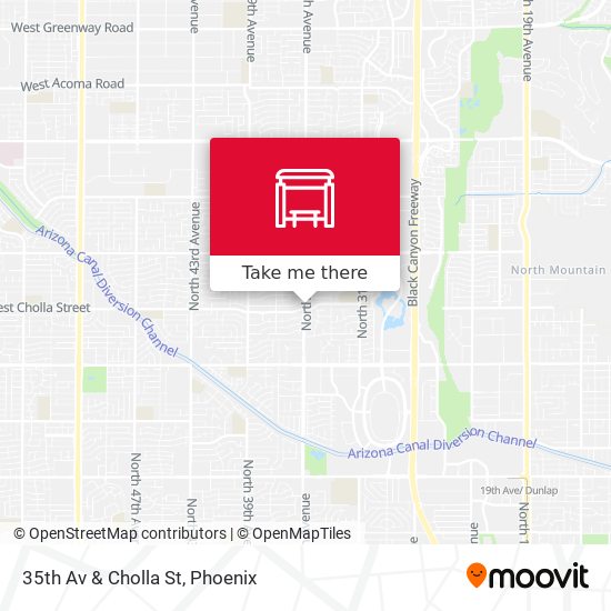 35th Av & Cholla St map