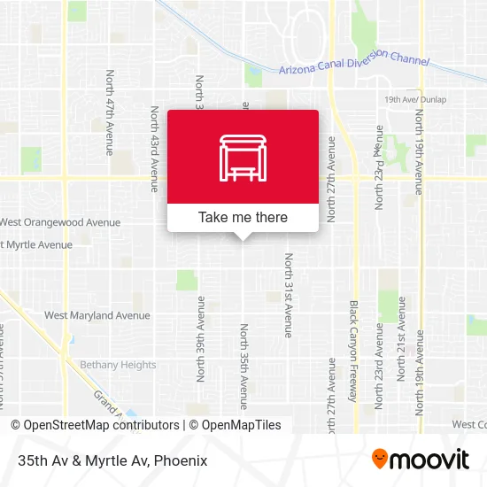 35th Av & Myrtle Av map