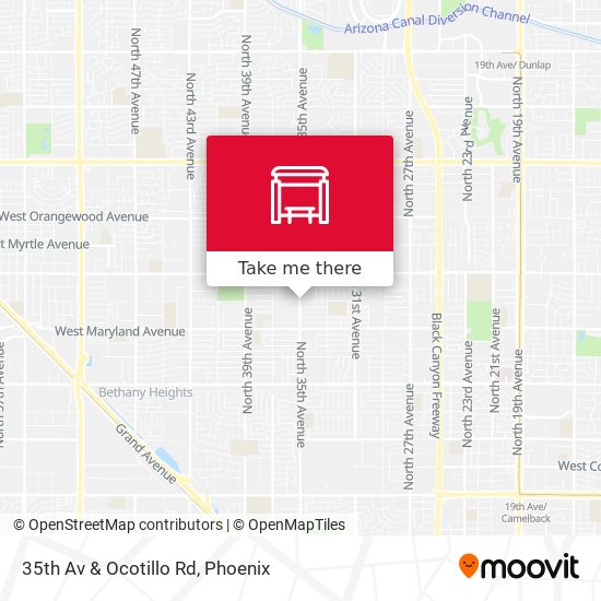 35th Av & Ocotillo Rd map