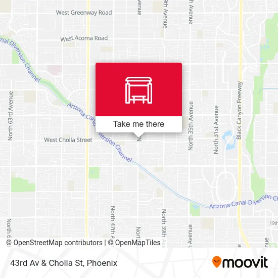 Mapa de 43rd Av & Cholla St
