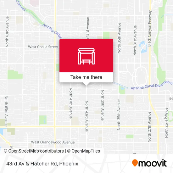 43rd Av & Hatcher Rd map