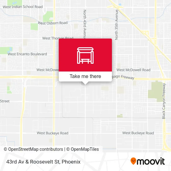 Mapa de 43rd Av & Roosevelt St
