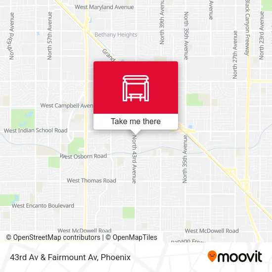 43rd Av & Fairmount Av map
