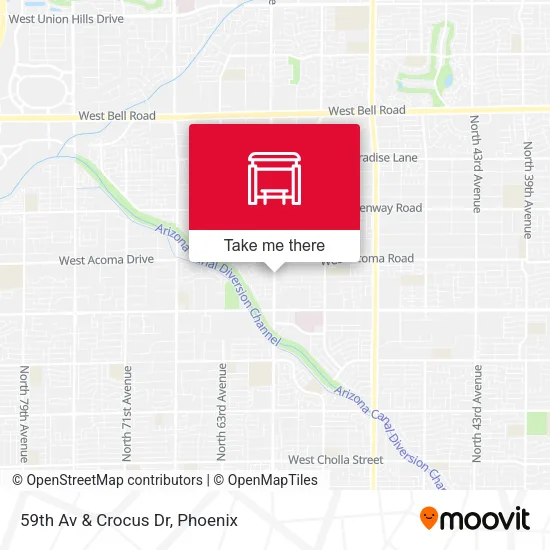 Mapa de 59th Av & Crocus Dr