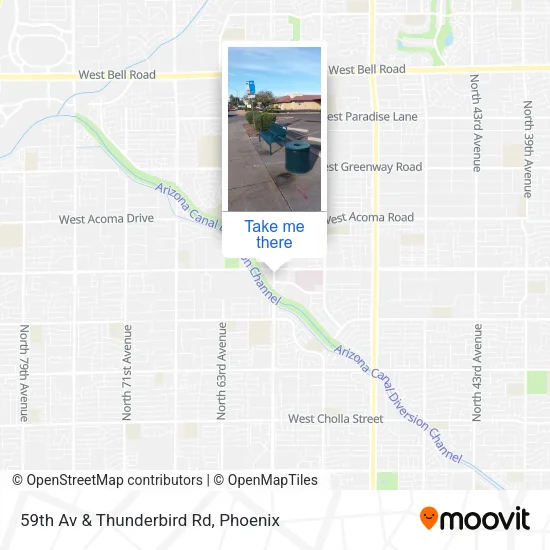 Mapa de 59th Av & Thunderbird Rd