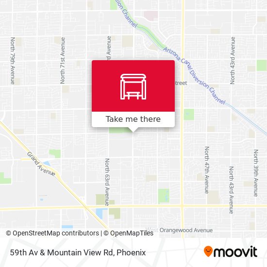 Mapa de 59th Av & Mountain View Rd