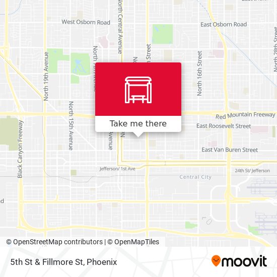 5th St & Fillmore St map