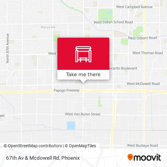 67th Av & Mcdowell Rd map