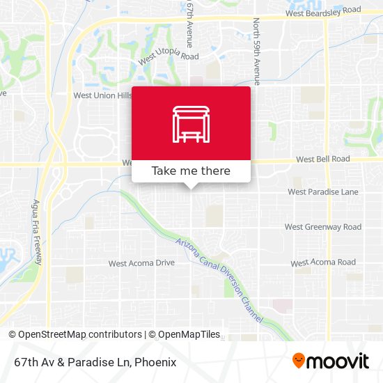 67th Av & Paradise Ln map