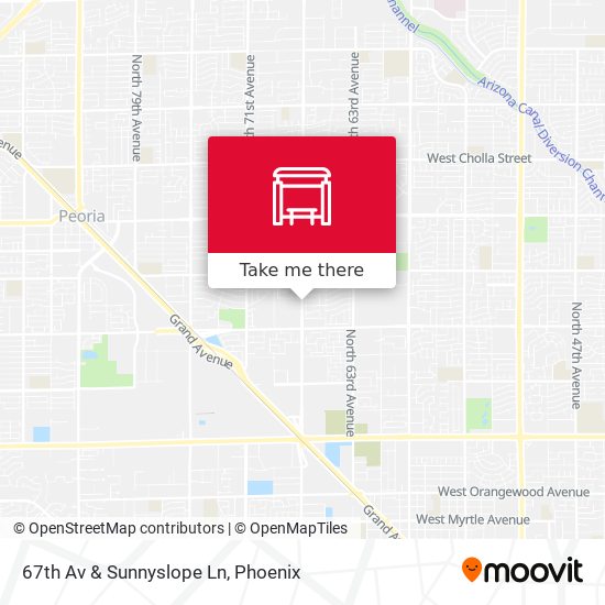 67th Av & Sunnyslope Ln map