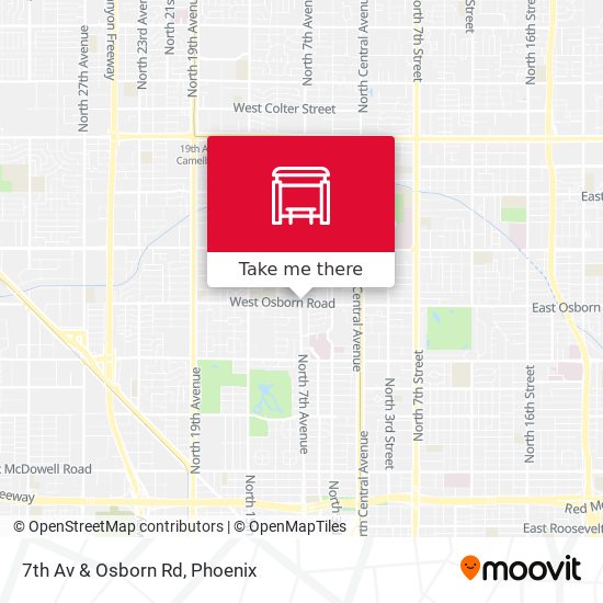 7th Av & Osborn Rd map