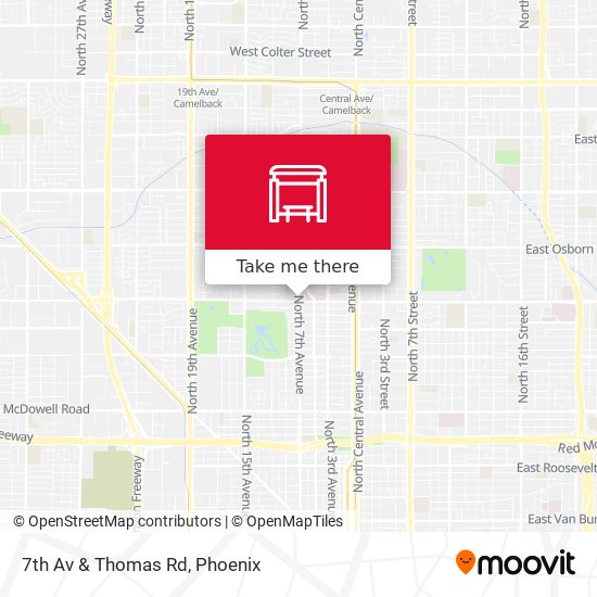 7th Av & Thomas Rd map