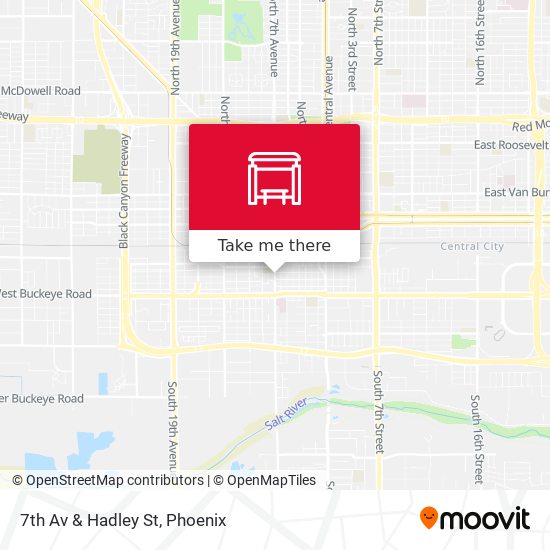 7th Av & Hadley St map