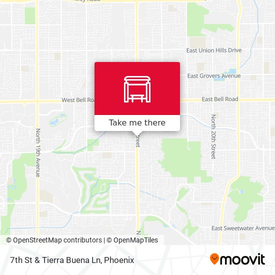 7th St & Tierra Buena Ln map