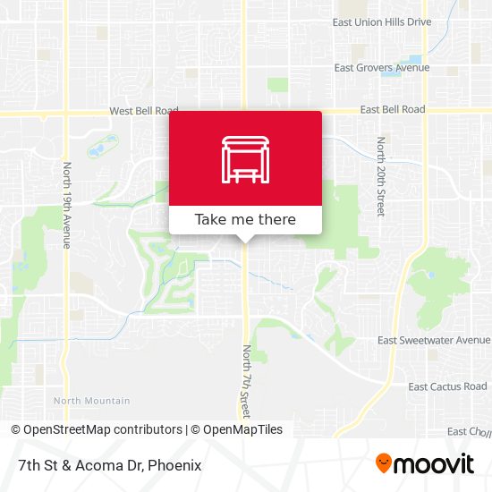 7th St & Acoma Dr map