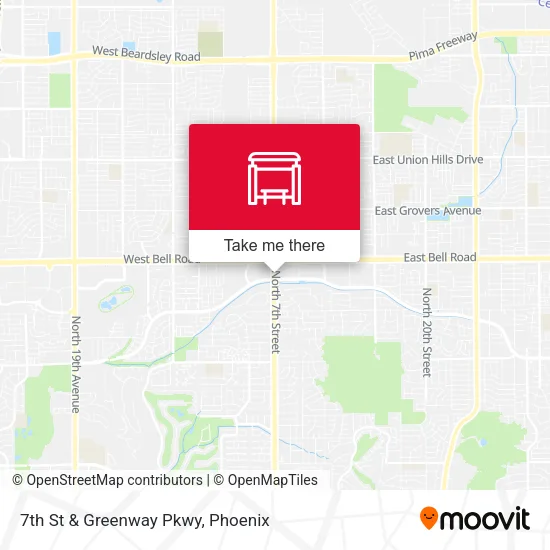 7th St & Greenway Pkwy map