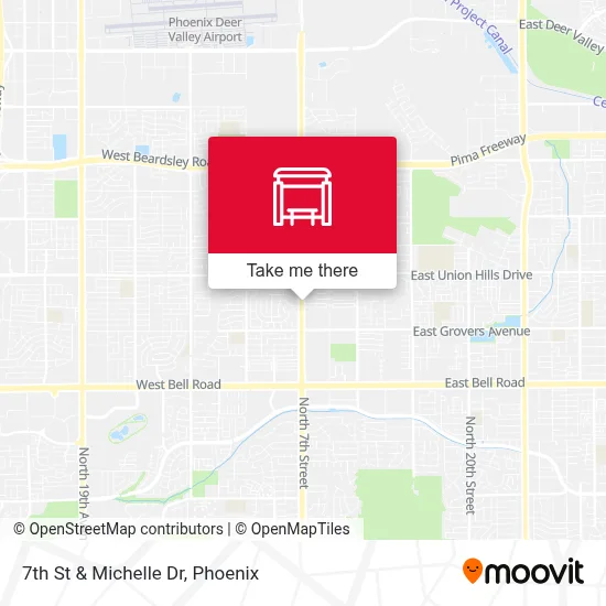 7th St & Michelle Dr map
