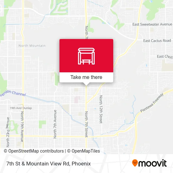 7th St & Mountain View Rd map