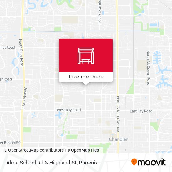 Mapa de Alma School Rd & Highland St