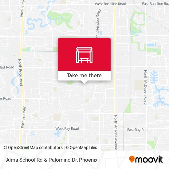 Alma School Rd & Palomino Dr map
