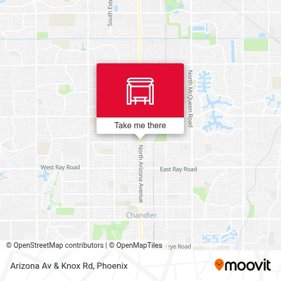 Arizona Av & Knox Rd map