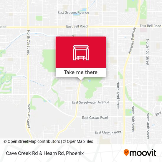 Cave Creek Rd & Hearn Rd map