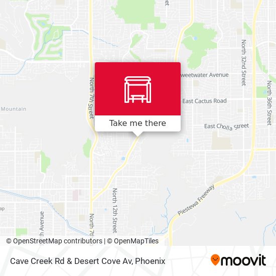 Cave Creek Rd & Desert Cove Av map