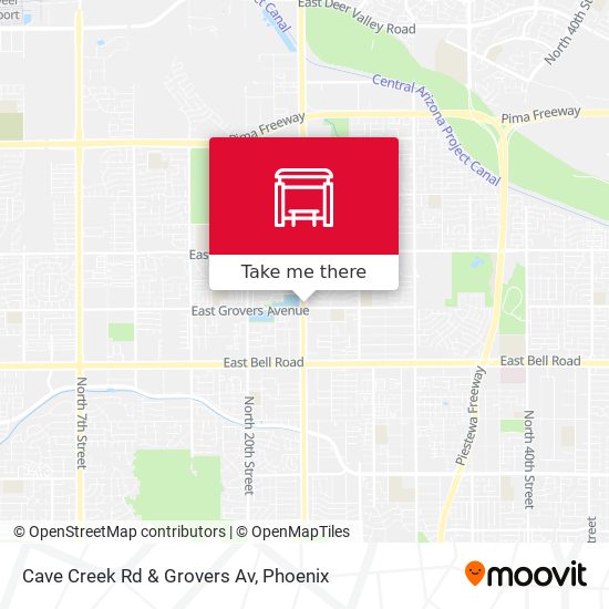 Mapa de Cave Creek Rd & Grovers Av