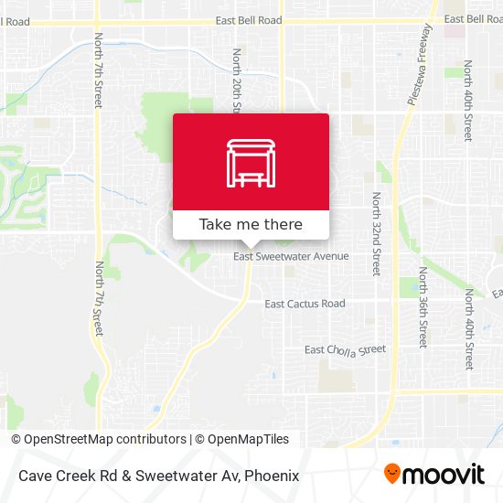 Mapa de Cave Creek Rd & Sweetwater Av