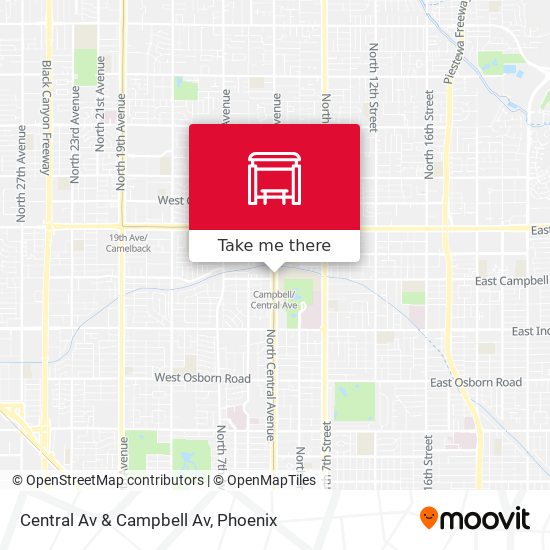 Central Av & Campbell Av map