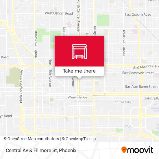 Central Av & Fillmore St map