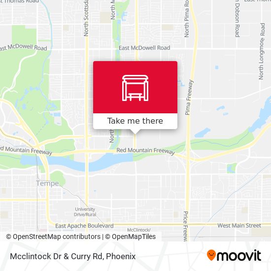 Mcclintock Dr & Curry Rd map