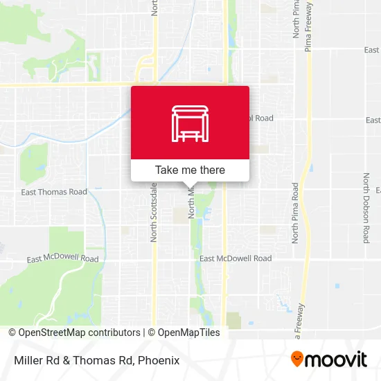Miller Rd & Thomas Rd map