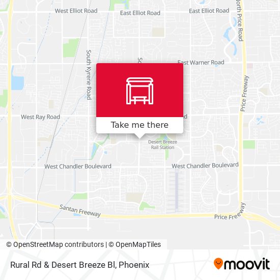 Rural Rd & Desert Breeze Bl map